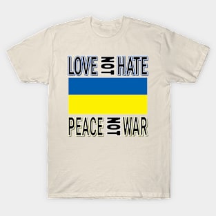 IN SUPPORT OF THE PEOPLE OF UKRAINE - FLAG OF UKRAINE DESIGN FOR STICKERS, HATS T-Shirt